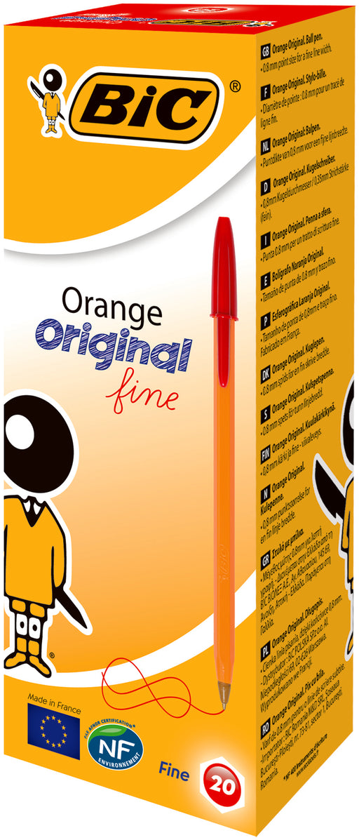 Pix de Unică Folosință Orange 0,7 mm 20 buc Roșu BIC