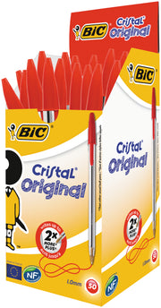 Pix de Unică Folosință Cristal Medium 1,0 mm Roșu BIC