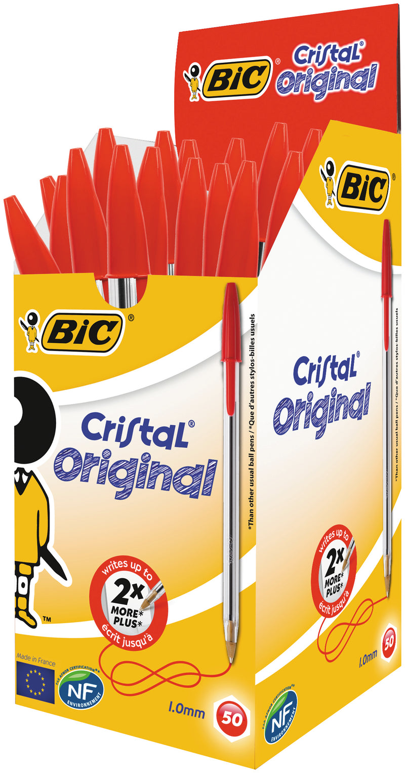 Pix de Unică Folosință Cristal Medium 1,0 mm Roșu BIC