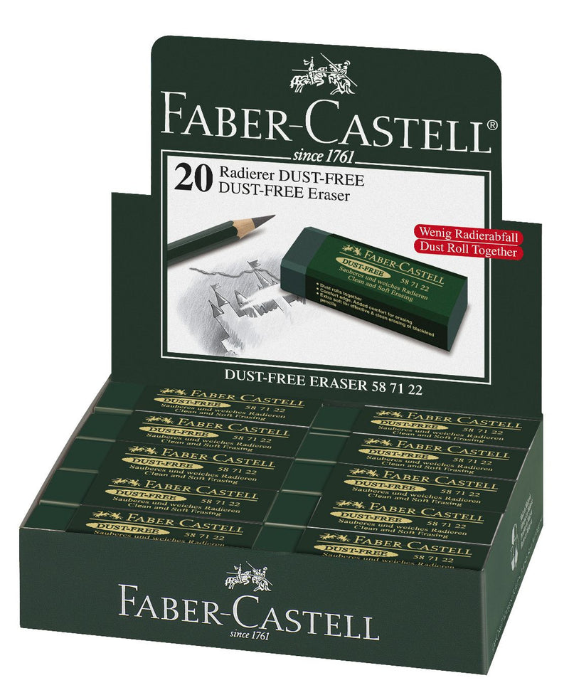 Radiera Arta Dust Free 20 Verde Faber-Castell