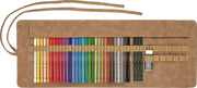 Rollup 30 Creioane Colorate Polychromos + 3 Castell 9000 Faber-Castell