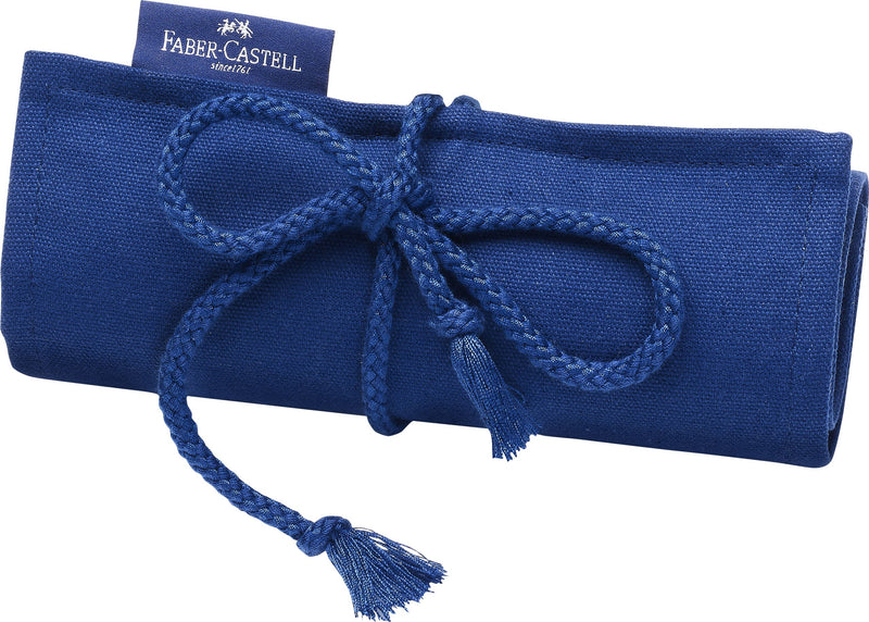 Rollup 27 Creioane Colorate Goldfaber cu Accesorii Faber-Castell