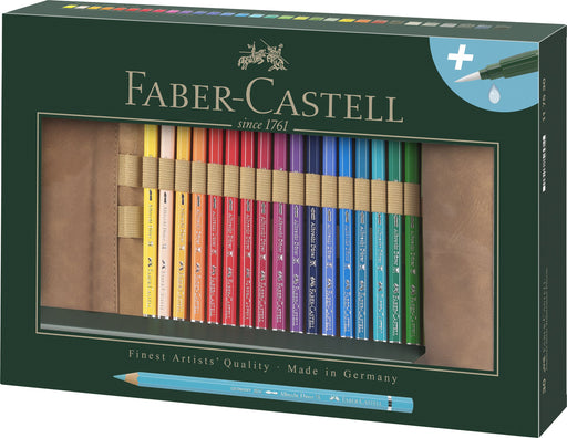Rollup 30 Creioane Colorate Albrecht Dürer cu Accesorii Faber-Castell