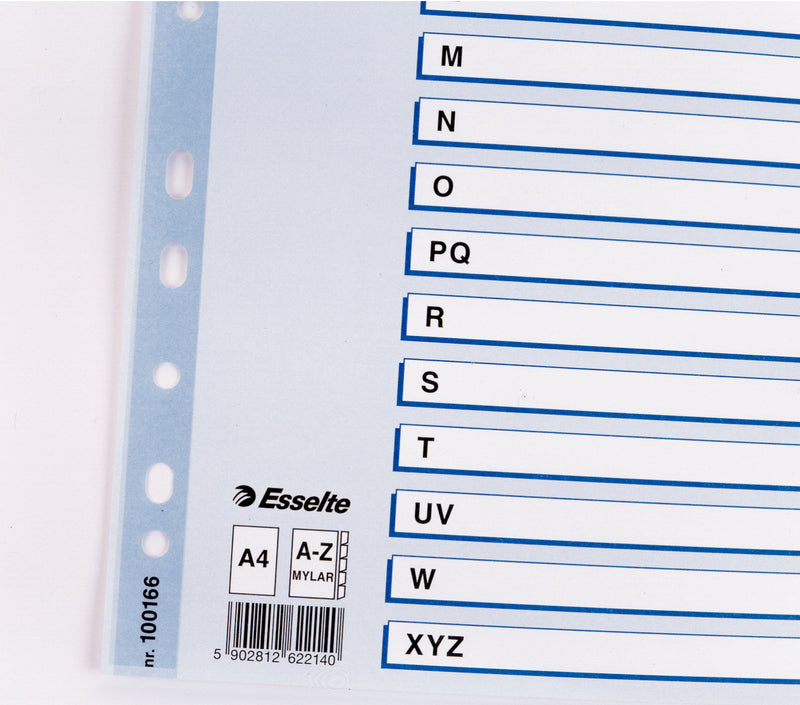 Separatoare Index Carton A-z Mylar Esselte