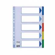 Separator index plastic 5 culori Esselte 225 x 297 mm