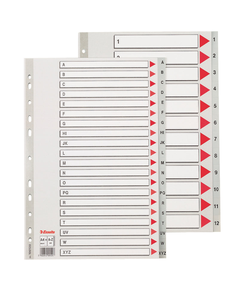Separatoare Index Plastic A-z Maxi Esselte