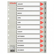 Separator index plastic IAN-DEC Esselte 225 x 297 mm