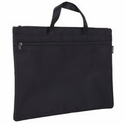 Servietă Textilă cu 2 Fermoare 390 x 300 x 12 mm Neagră Deli