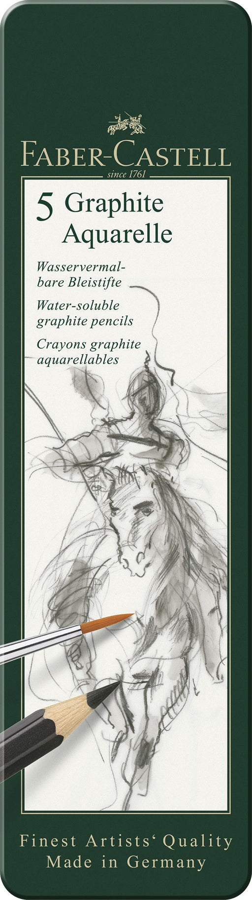 Set 5 Creioane Grafit Aquarelle Faber-Castell