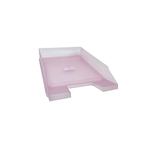 Tavita Documente A4 Roz Transparent Pastel - imagine produs