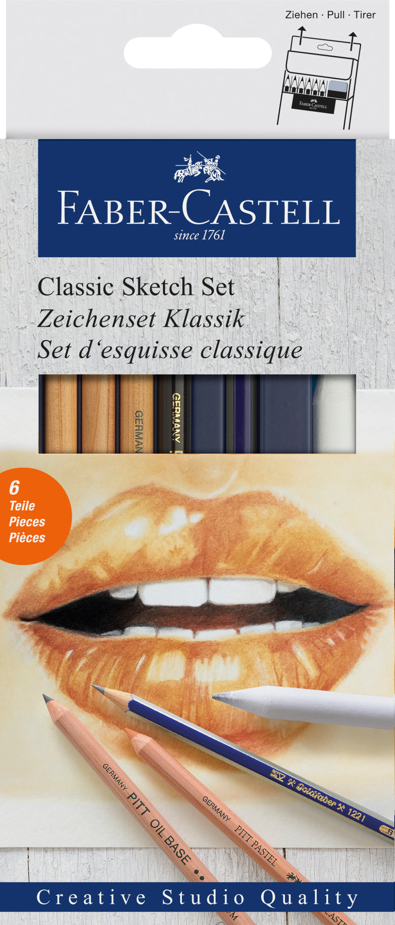 Set Desen pentru Schițe cu Creion Grafit Goldfaber și Pitt Faber-Castell