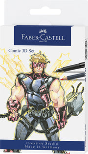 Set Pitt Artist Pen Comic 11 Piese Faber-Castell
