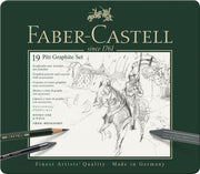 Set Pitt Monochrome Grafit 19 buc Faber-Castell