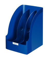 Suport Documente Plastic 3 Compartimente Albastru Plus - LEITZ