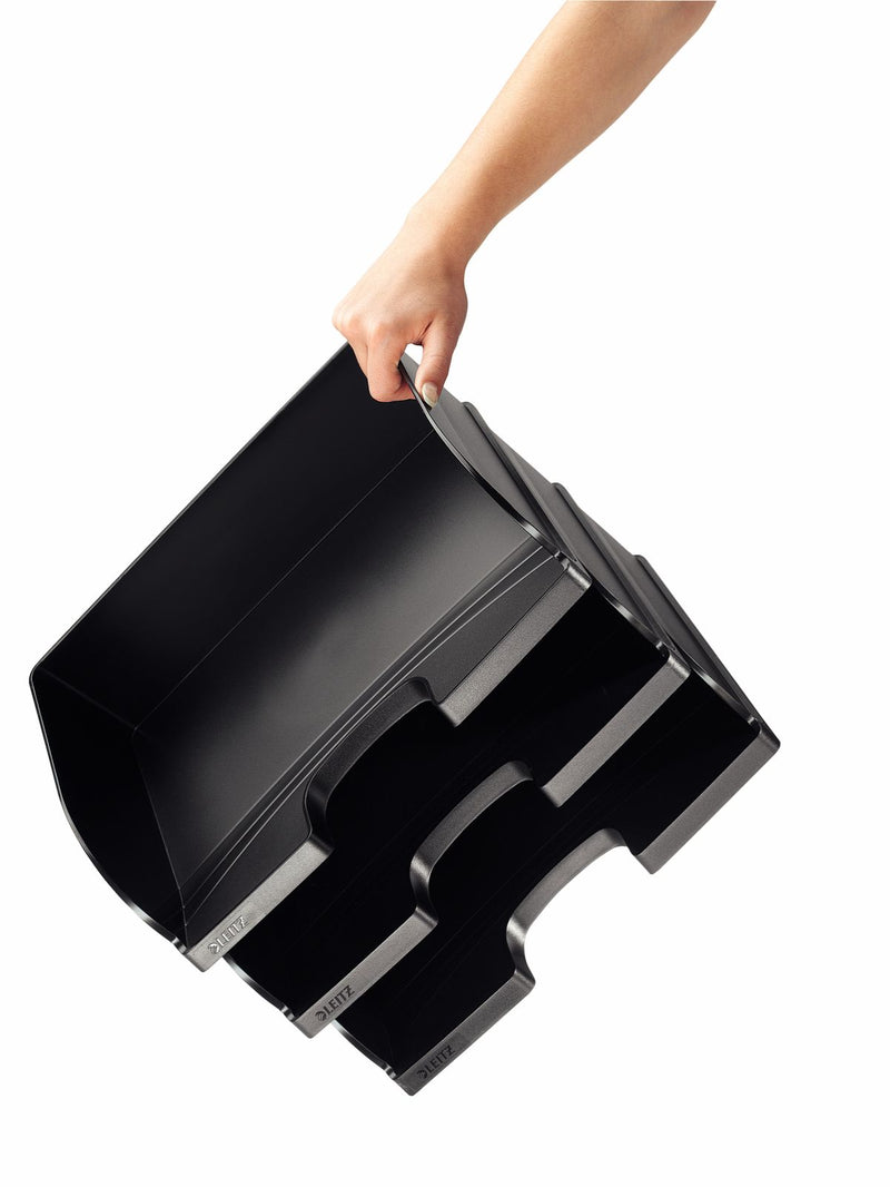 Tăviță Documente Landscape Neagra Jumbo Plus Leitz