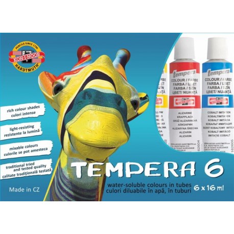 Tempera Set 6 Culori 16 ml Koh-i-Noor