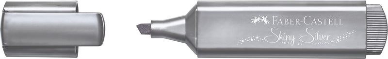 Textmarker Metalizat 1546 Argintiu Faber-Castell