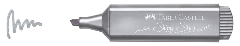 Textmarker Metalizat 1546 Argintiu Faber-Castell