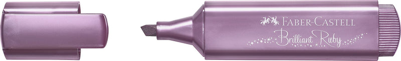 Textmarker Metalizat 1546 Rubiniu Faber-Castell