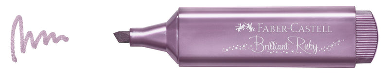 Textmarker Metalizat 1546 Rubiniu Faber-Castell