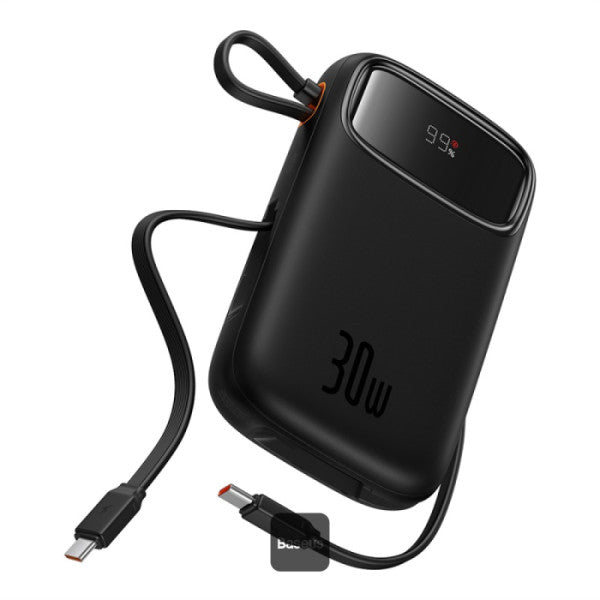 Baterie Externă Qpow2 10000mAh 30W Display Digital Negru Baseus