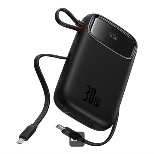 Baterie Externă Qpow2 10000mAh 30W Display Digital Negru Baseus