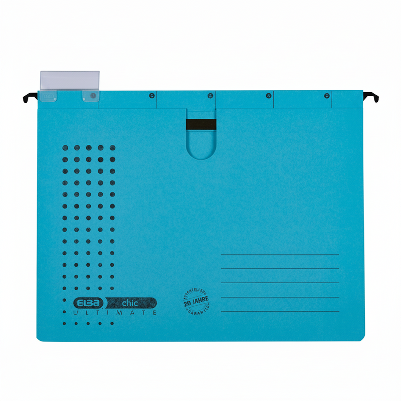 Dosar Suspendat cu Șină Ultimate A4 200F 240g/mp Blue Angel Albastru marca Elba