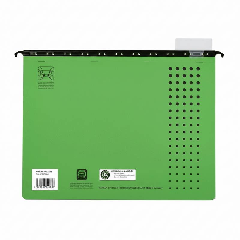 Dosar Suspendat cu Șină Ultimate A4 200F 240g/mp Blue Angel Verde marca Elba