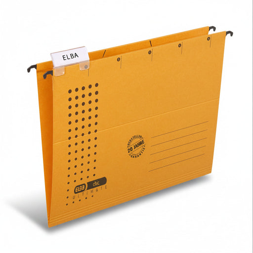 Dosar Suspendat Simplu Ultimate A4 330F 240g/mp Blue Angel Galben marca Elba