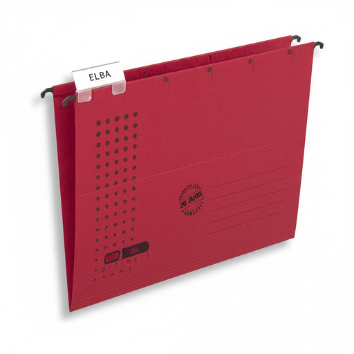 Dosar Suspendat Simplu Ultimate A4 330F 240g/mp Blue Angel Roșu marca Elba