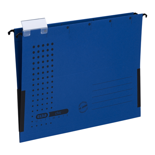 Dosar Suspendat cu Burduf Ultimate A4 330F 240g/mp Blue Angel Albastru Închis marca Elba