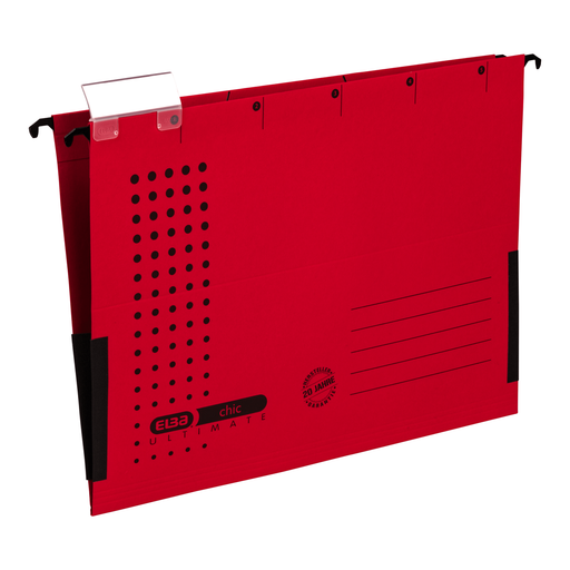 Dosar Suspendat cu Burduf Ultimate A4 330F 240g/mp Blue Angel Roșu marca Elba