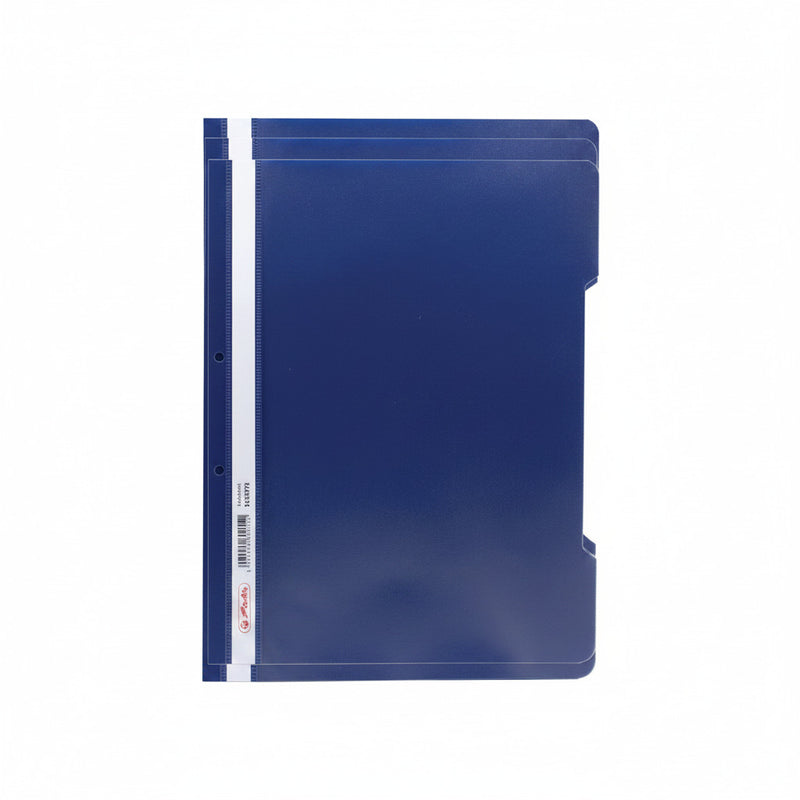 Dosar plastic cu șină bleumarin Herlitz format A4