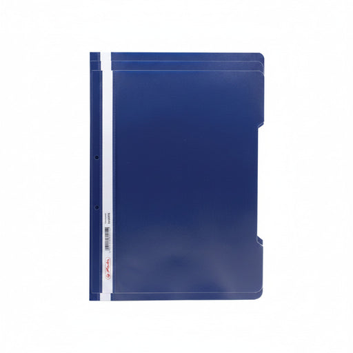 Dosar plastic cu șină bleumarin Herlitz format A4
