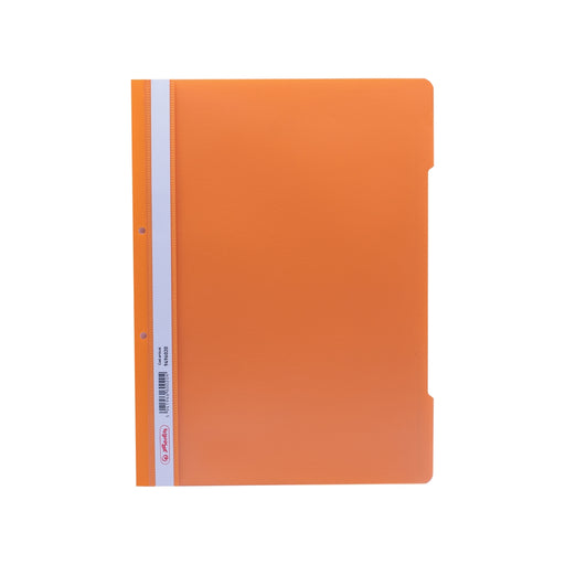 Dosar plastic cu șină portocaliu Herlitz format A4