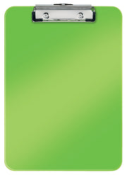 Clipboard Simplu Verde WOW marca Leitz cu clemă metalică pentru fixarea documentelor