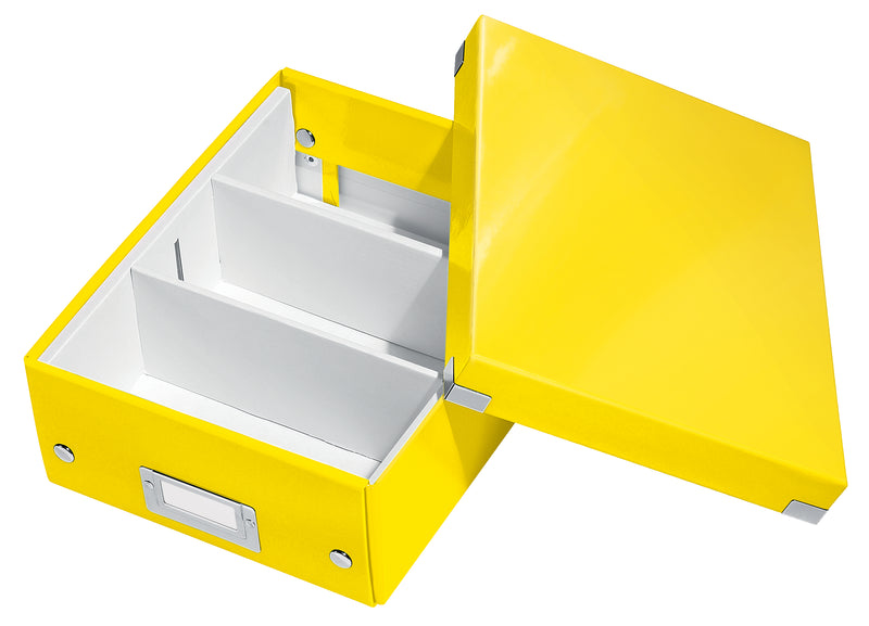 Cutie Organizer Mică Galbenă Click&Store 220x100x282mm - Leitz