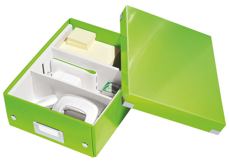 Cutie Organizer Mică Verde Click&Store 220x100x282mm - Leitz
