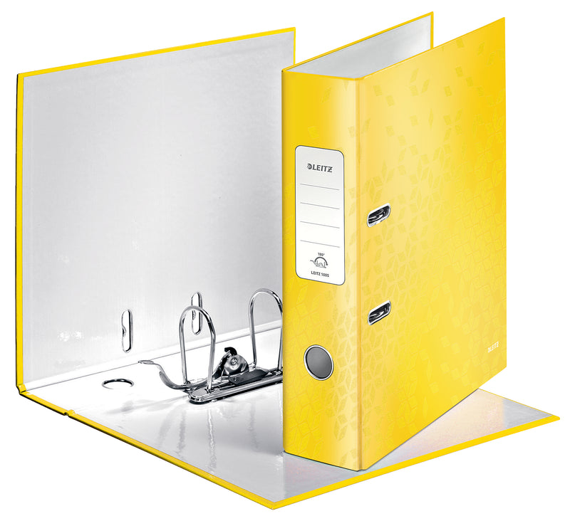 Biblioraft Plastifiat 8 cm 180° Galben WOW - Leitz