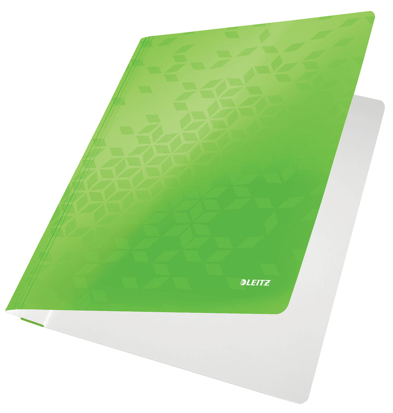 Dosar Carton Șină Verde Wow - Leitz