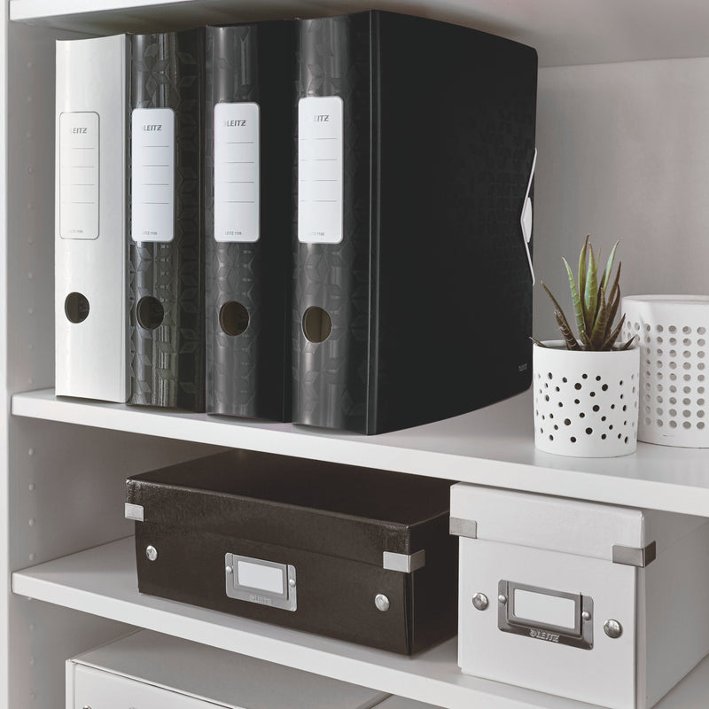 Biblioraft Plastifiat 8.2 cm 180° Negru Active WOW - Leitz