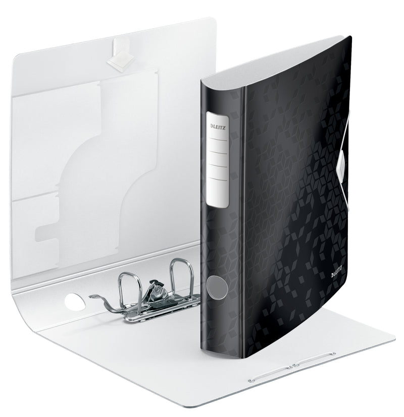 Biblioraft Plastifiat 5 cm 180° Negru Active WOW - Leitz