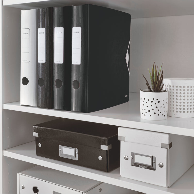 Biblioraft Plastifiat 5 cm 180° Negru Active WOW - Leitz