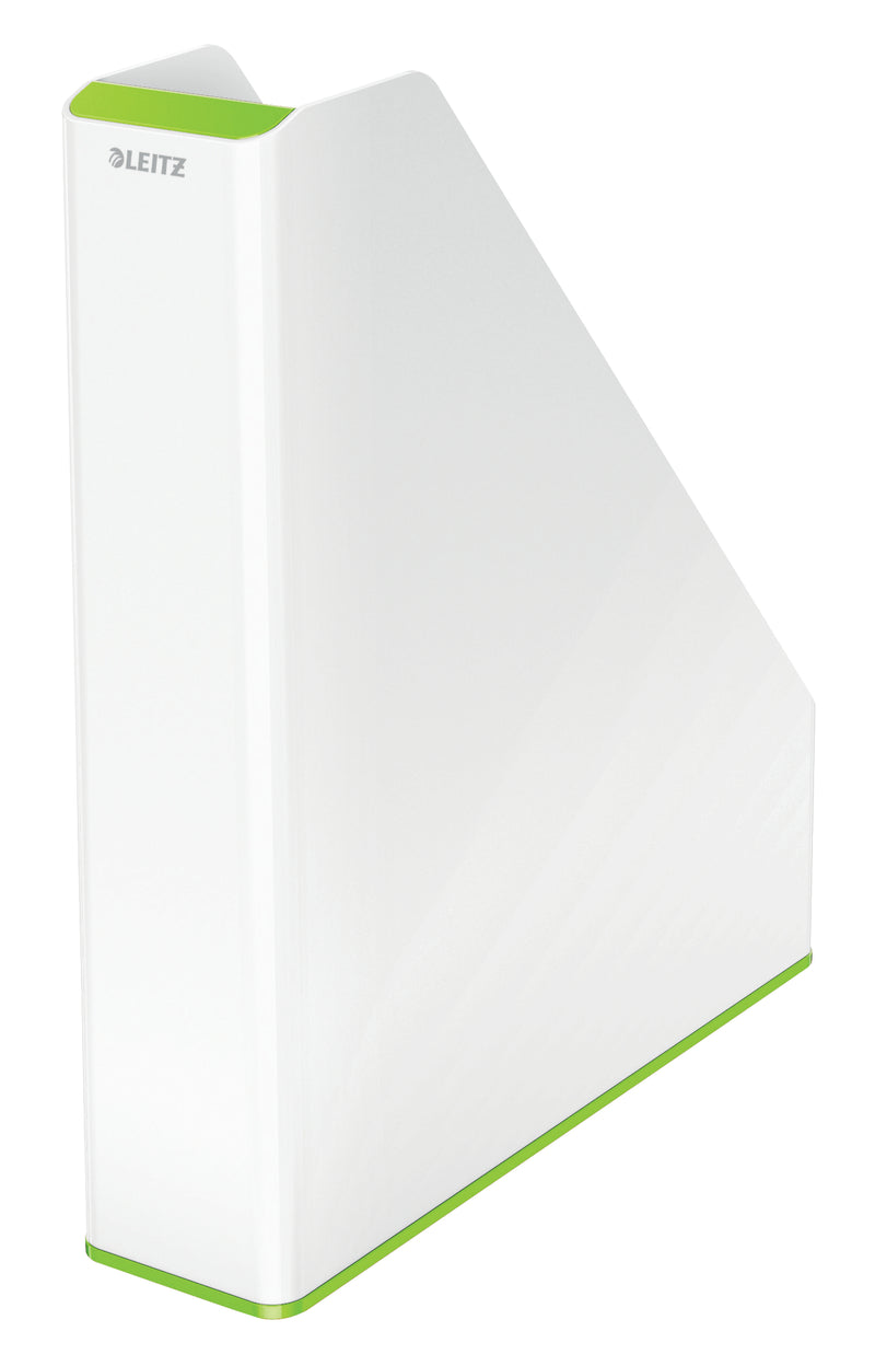 Suport Documente Plastic Verde Metalizat/Alb WOW - LEITZ
