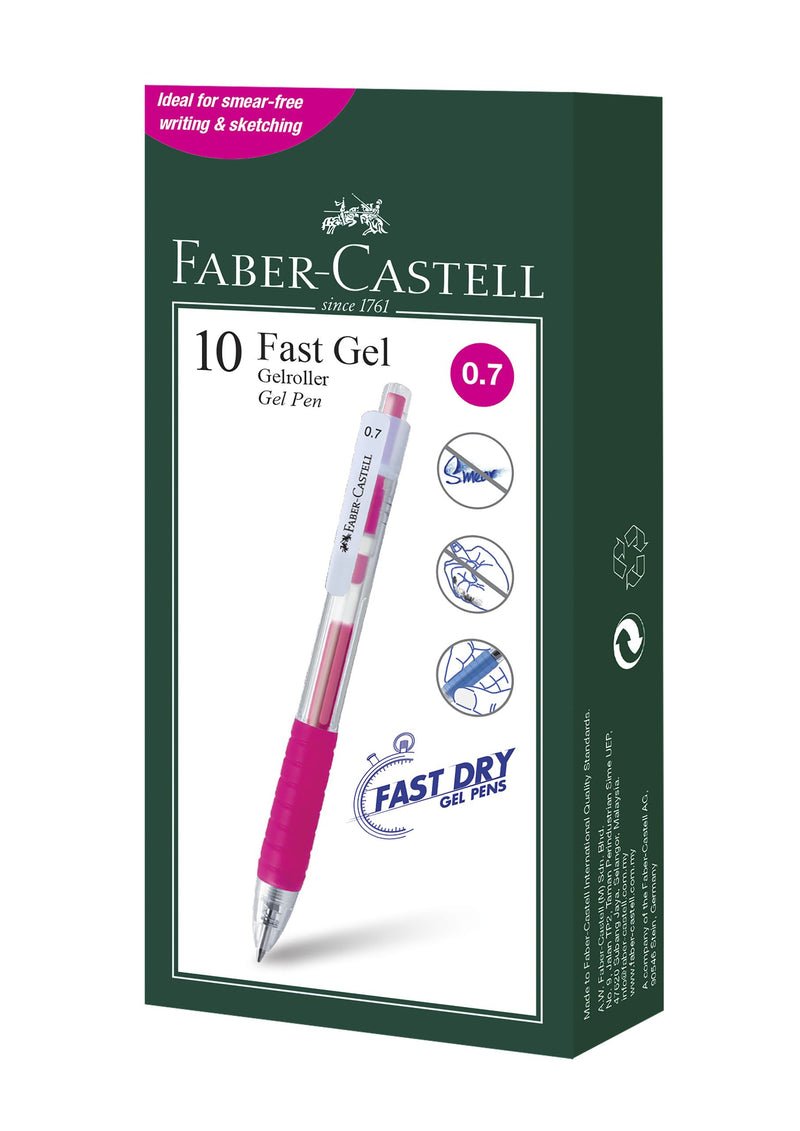 Pix cu Gel Fast Gel 0,7 mm Roz Faber-Castell