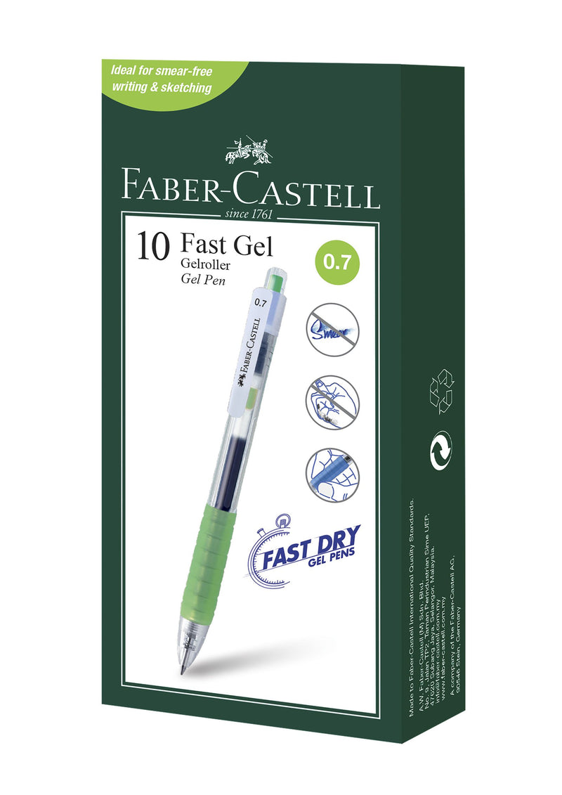 Pix cu Gel Fast Gel 0,7 mm Vernil Faber-Castell