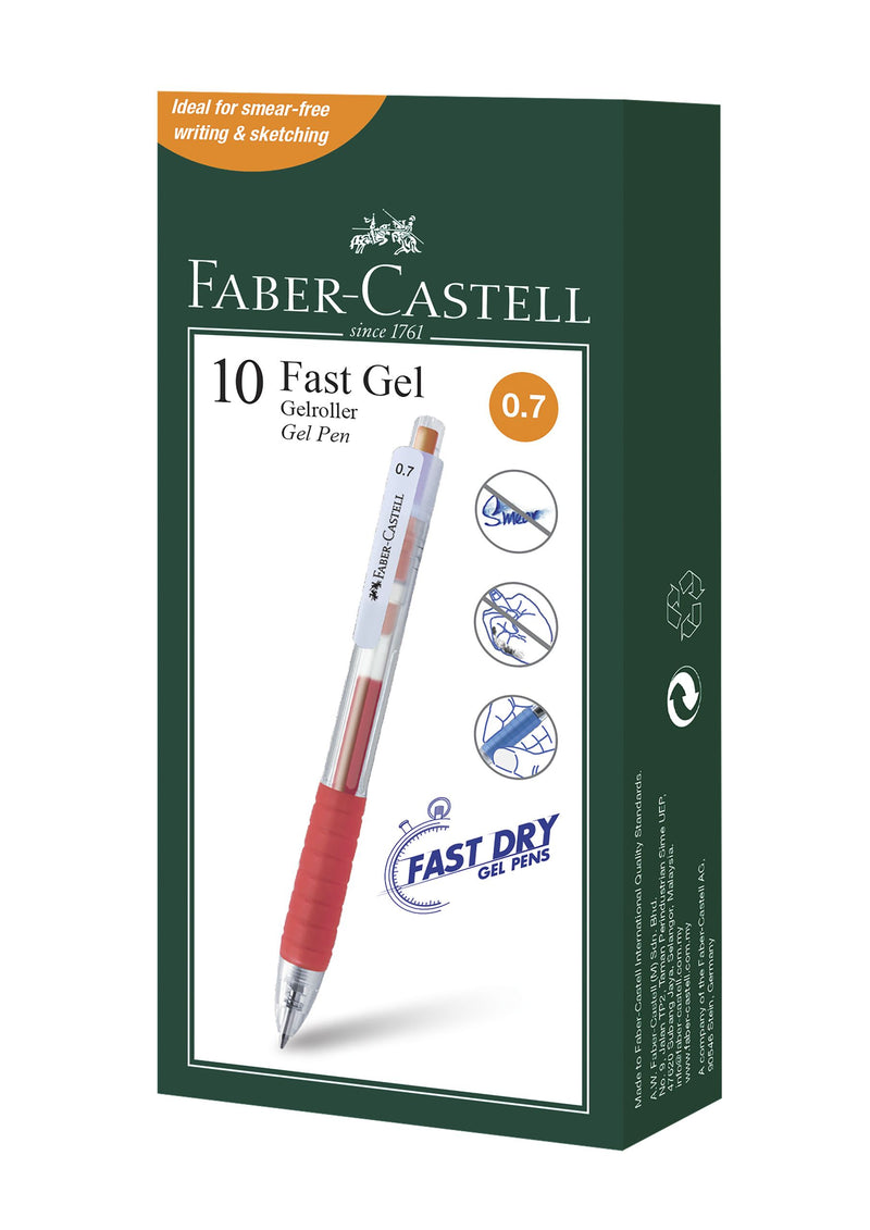 Pix cu Gel Fast Gel 0,7 mm Portocaliu Faber-Castell