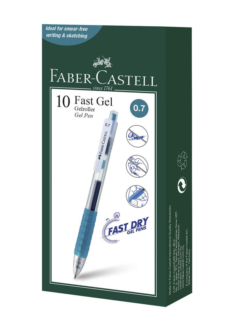 Pix cu Gel Fast Gel 0,7 mm Turcoaz Faber-Castell