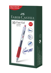 Pix cu Gel Fast Gel 0,7 mm Roșu Faber-Castell