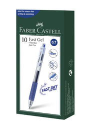 Pix cu Gel Fast Gel 0,7 mm Albastru Faber-Castell